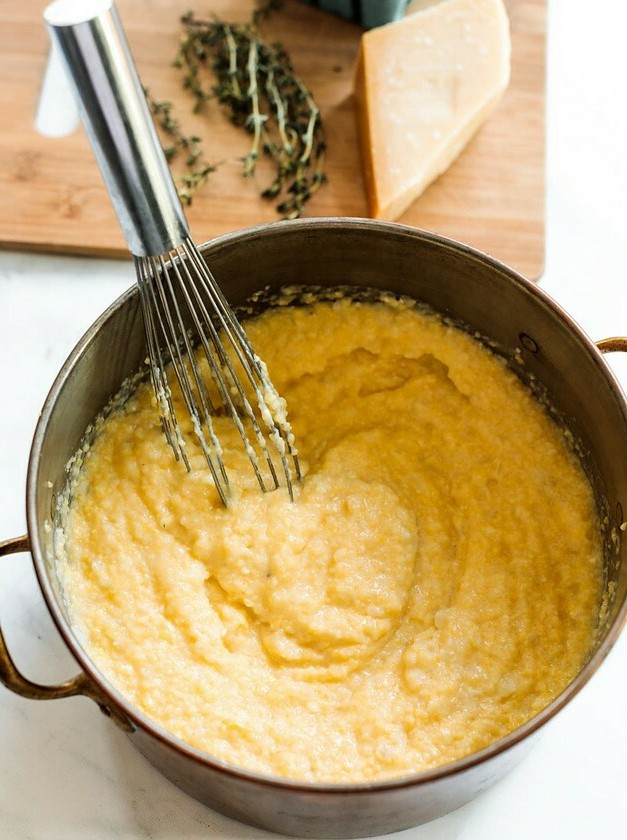 Garlicky Parmesan Polenta Delight