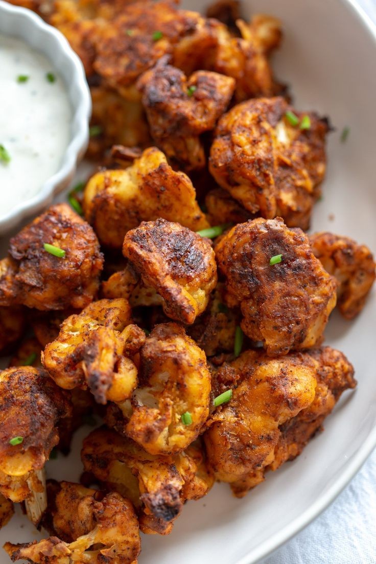 Buffalo Quinoa Bites with Vegan Ranch