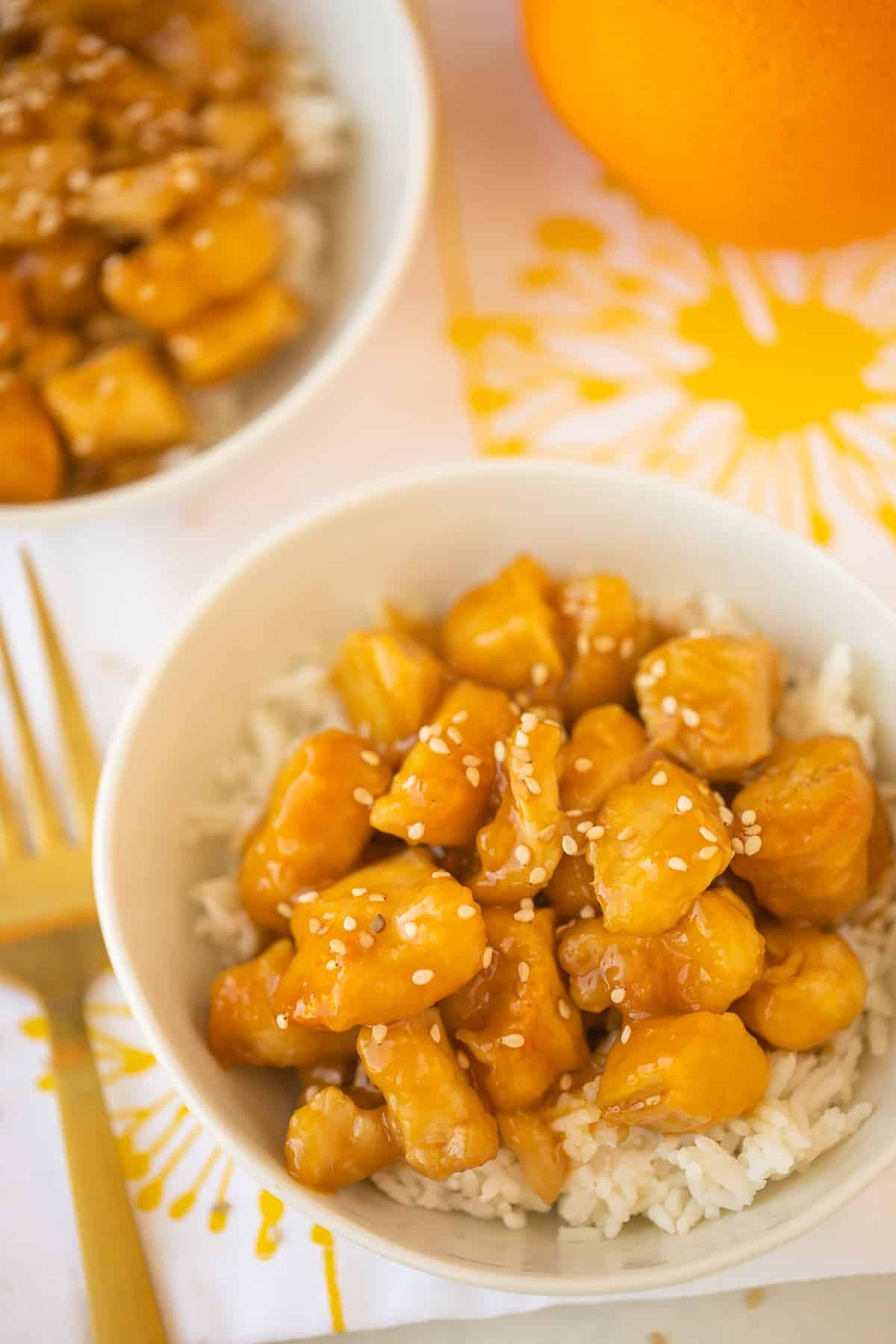 Air Fried Orange Chicken Delight