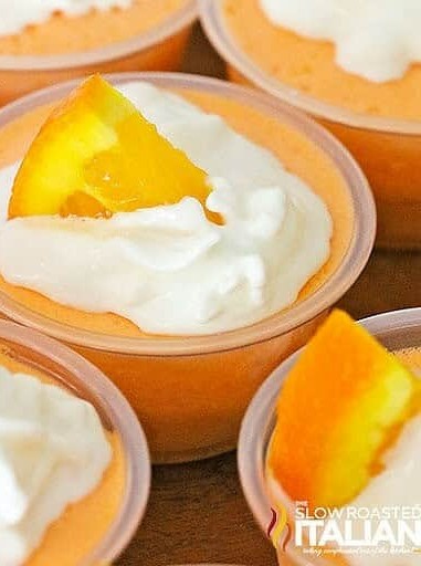 Orange Dream Jello Bites with Boozy Twist