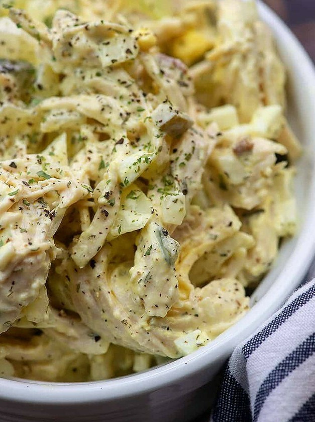 Shredded Chicken Keto Summer Salad