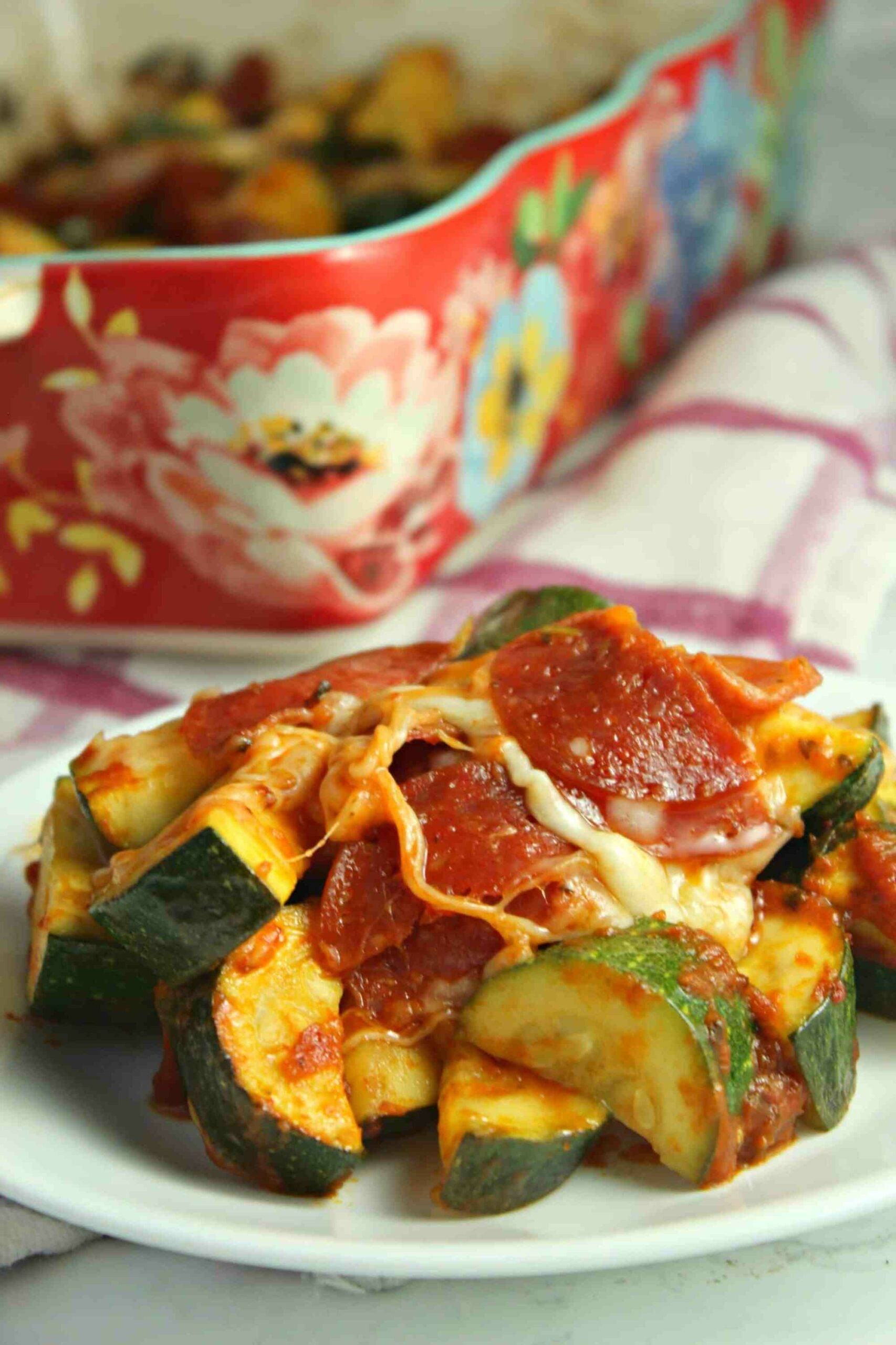 Gluten-Free Zucchini Pizza Bake Recipe