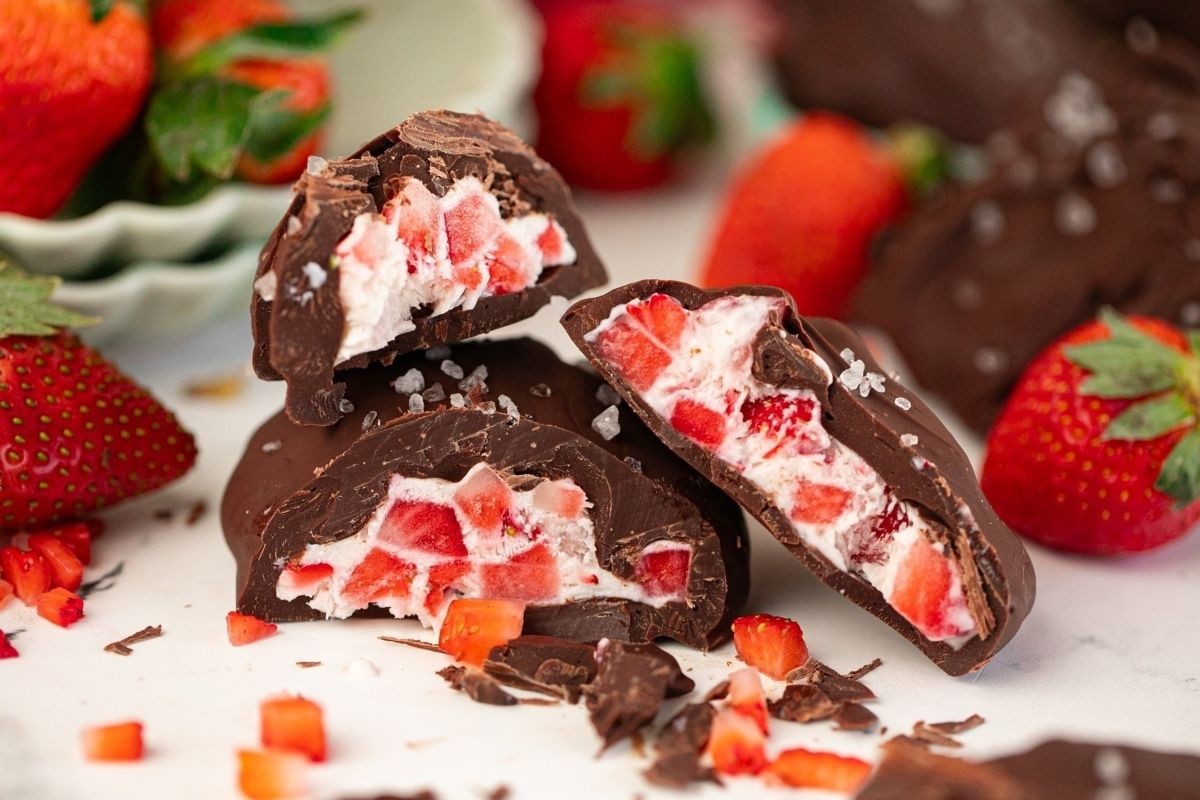 Strawberry Chocolate Yogurt Chilled Treats
