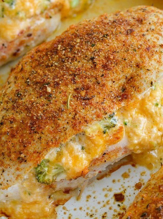 Cheesy Broccoli Chicken Breasts Keto Delight