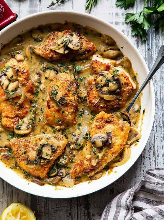 Herb-Infused Paleo Chicken in Rich Gravy