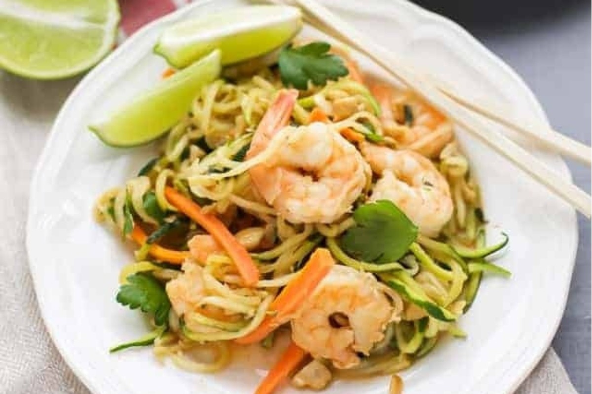 Low Carb Shrimp Zucchini Stir Fry