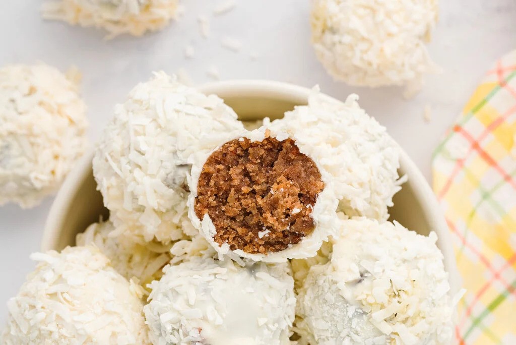 Coconut Carrot Cake Truffles for Easter