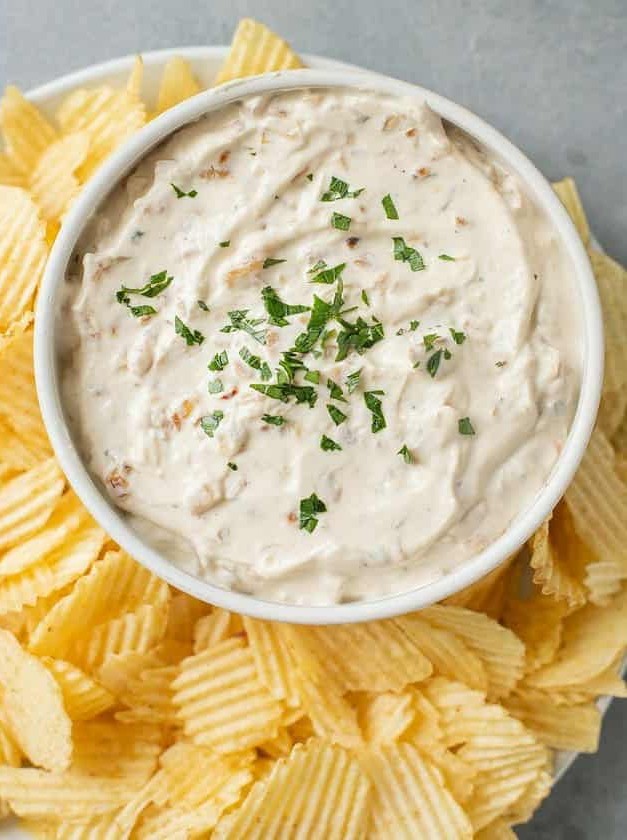 Caramelized Onion Greek Yogurt Dip