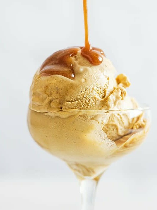 Creamy Keto Caramel Ice Cream Delight
