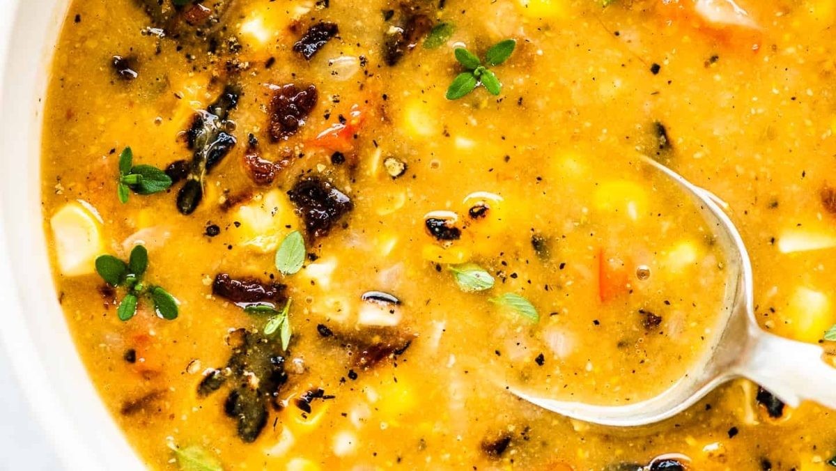 Creamy Grilled Corn Soup Without the Guilt