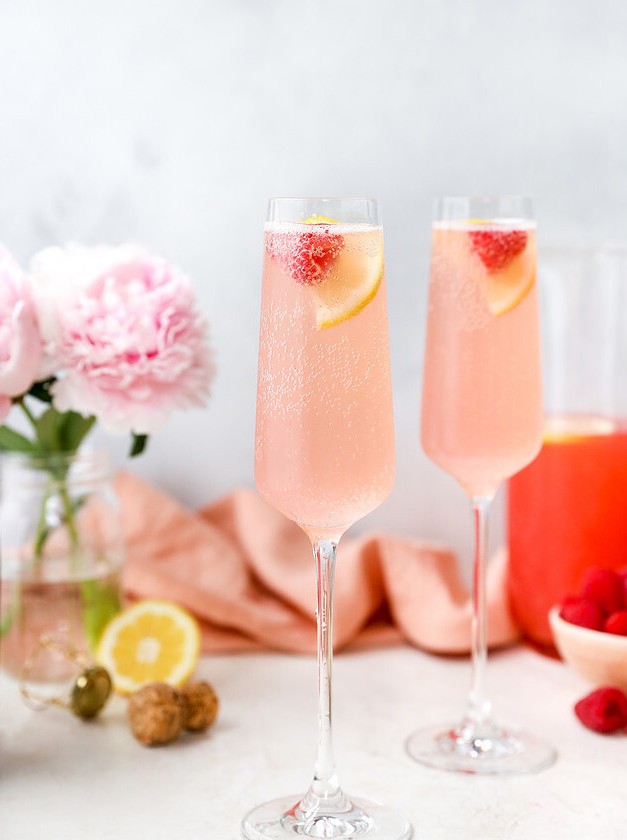 Pink Lemonade Twist on Classic Mimosas