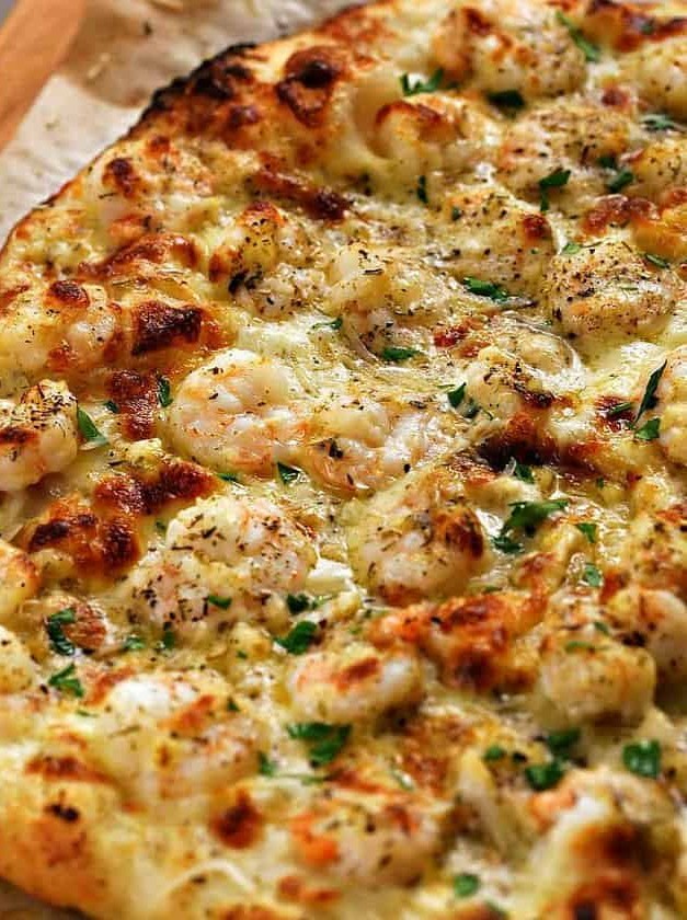 Seafood Twist on Classic Pizza