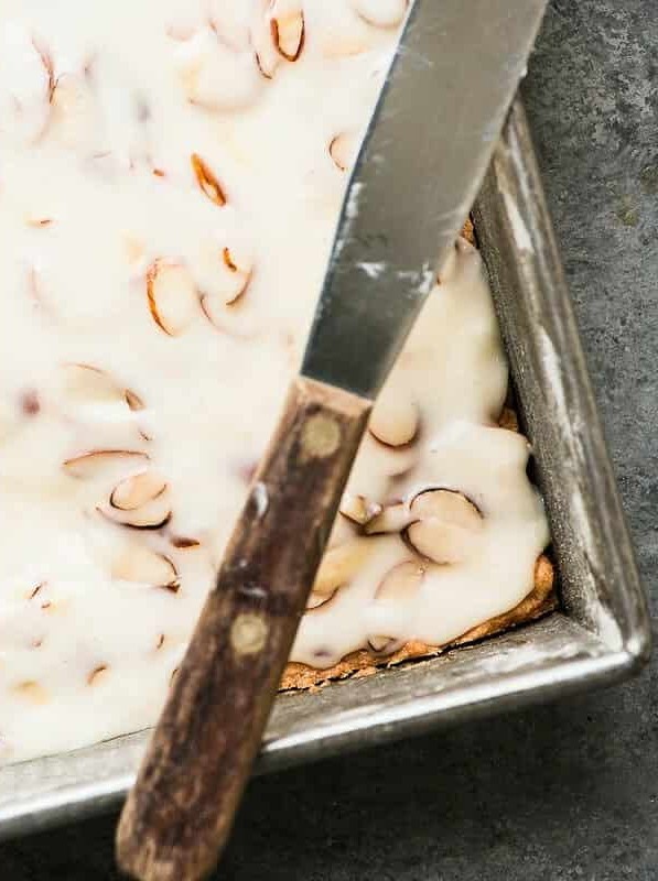 Almond Blissful Shortbread Squares