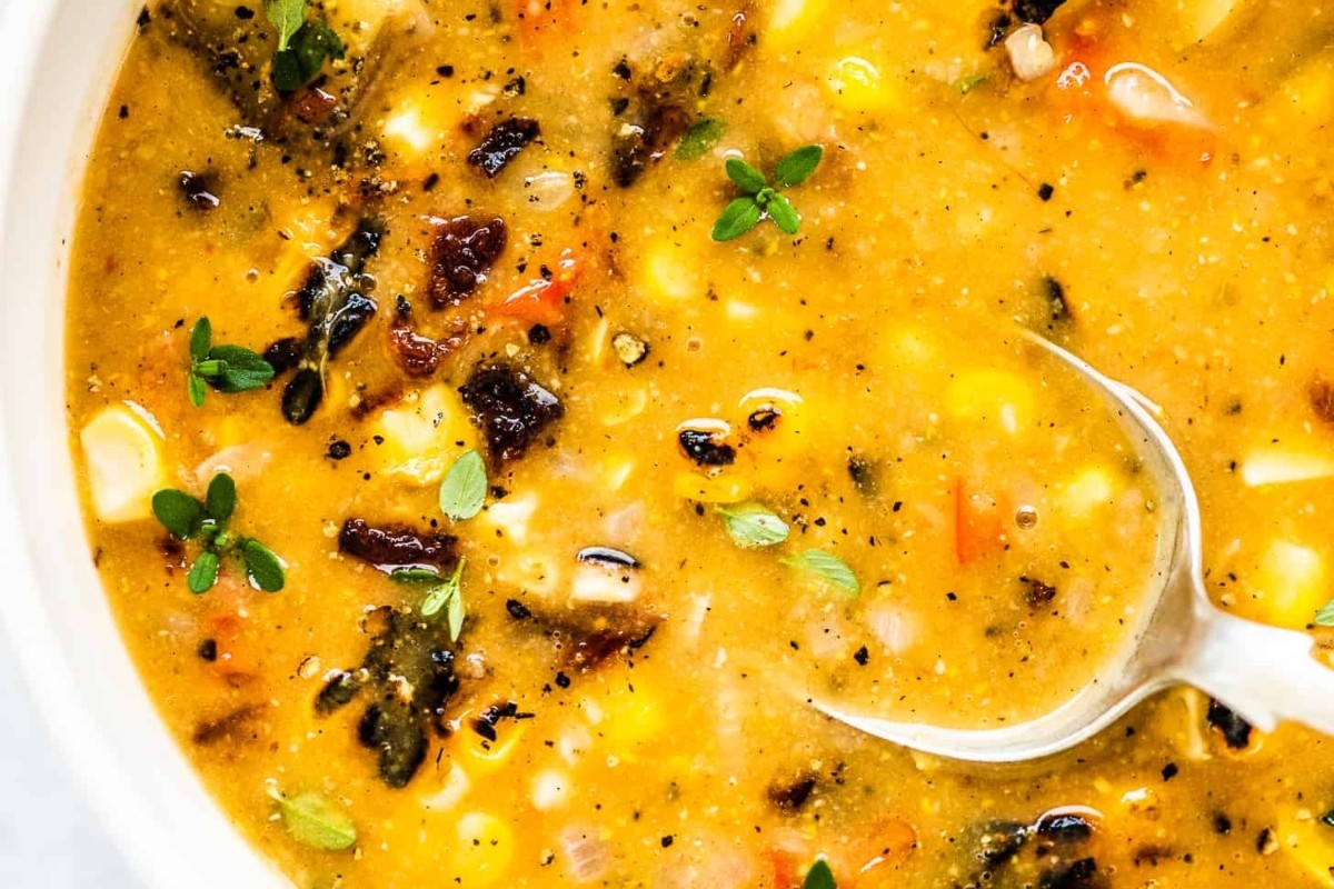 Creamy Grilled Corn Soup Without the Guilt