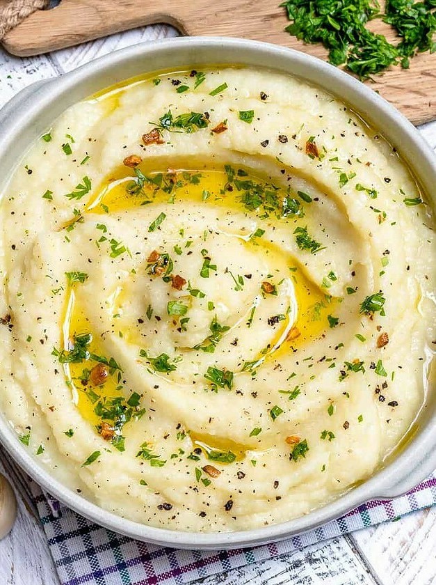 Cauliflower Garlic Butter Mash Delight