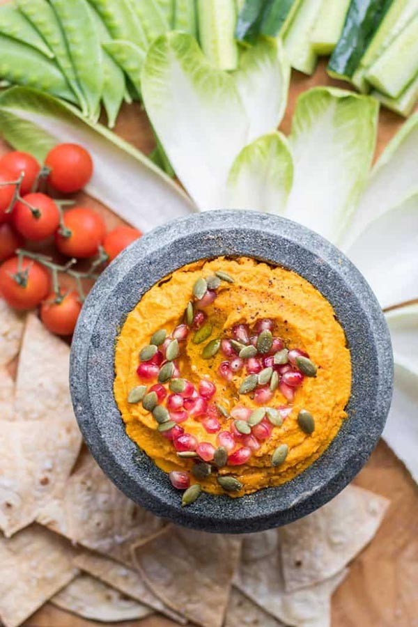 Sweet Carrot Hummus Delight