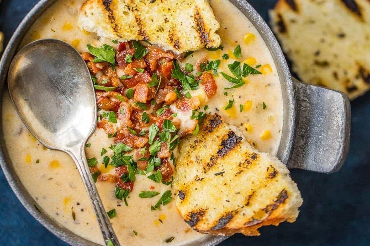 Bacon Corn Chowder Winter Comfort Food
