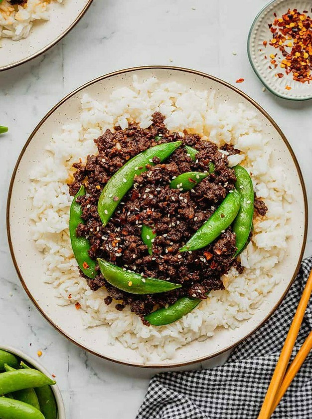 Korean-Style Spicy Ground Venison Stir-Fry