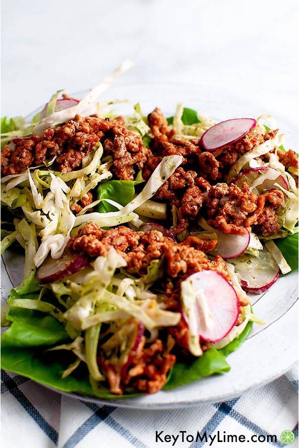 Crispy Ground Turkey Lettuce Wraps Recipe
