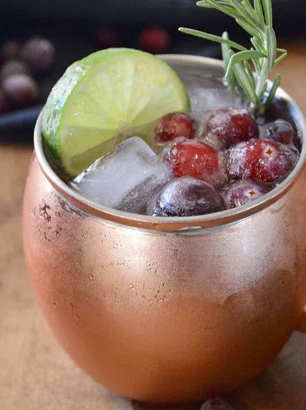 Cranberry Twist on Classic Moscow Mule