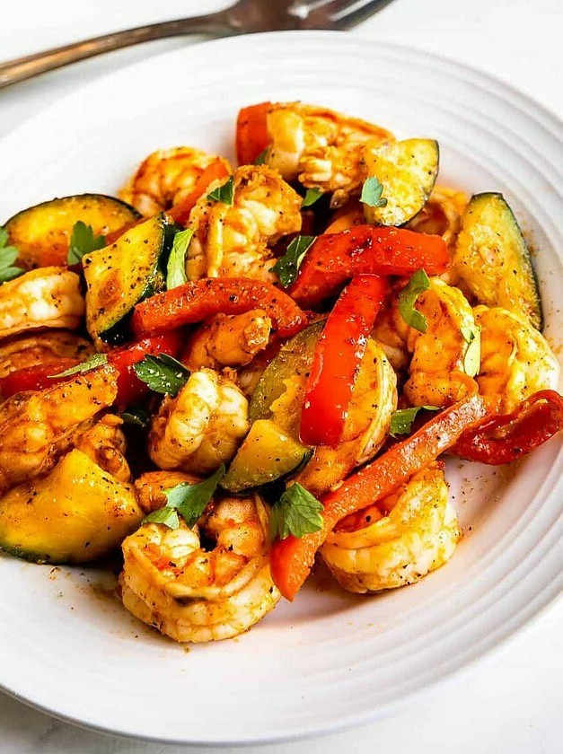 Quick Shrimp Stir-Fry with Colorful Veggies