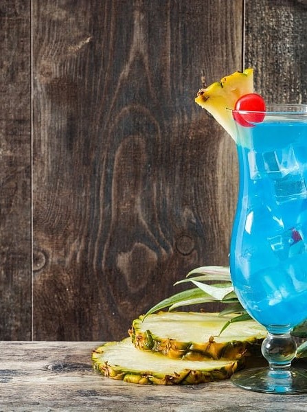 Vibrant Blue Cocktail Bliss