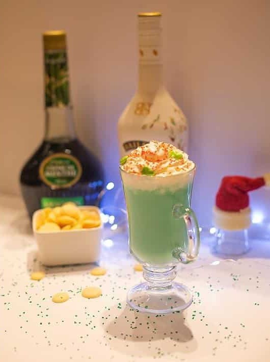 Green Grinch Holiday Cheer Cocktail