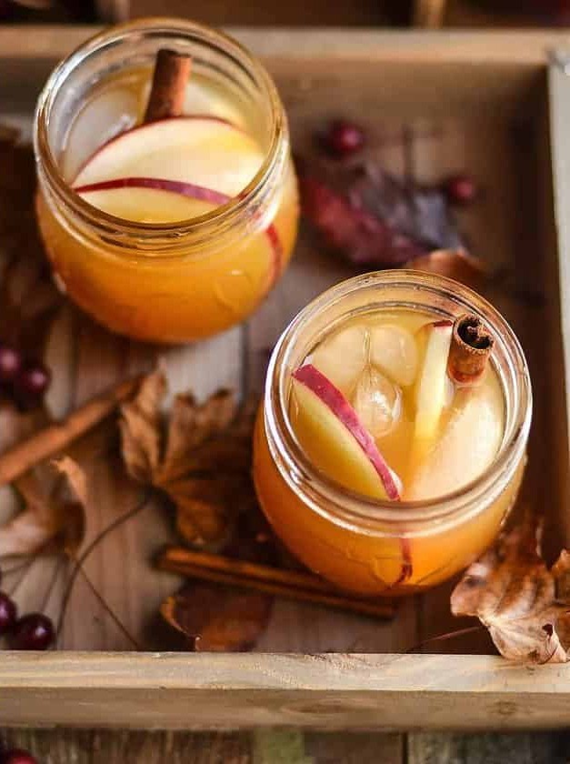 Autumnal Apple Vodka Spritzer