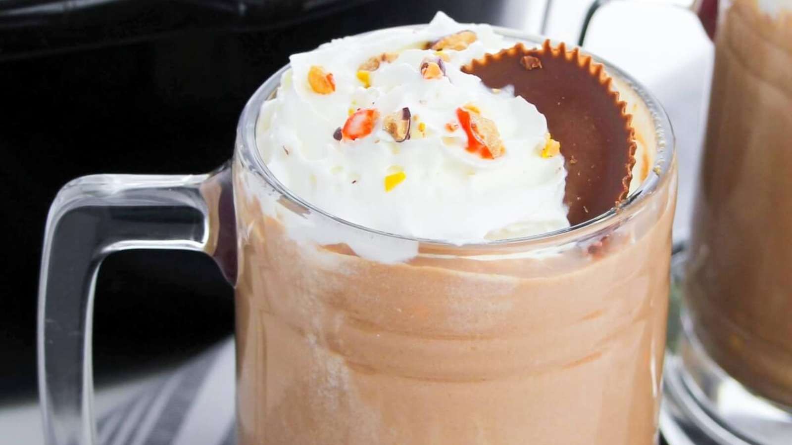 Peanutty Crockpot Hot Chocolate Delight