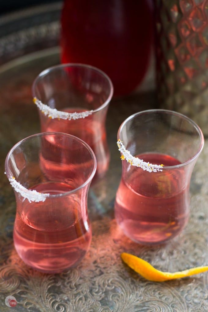 Cranberry Vodka Shots with a Twist