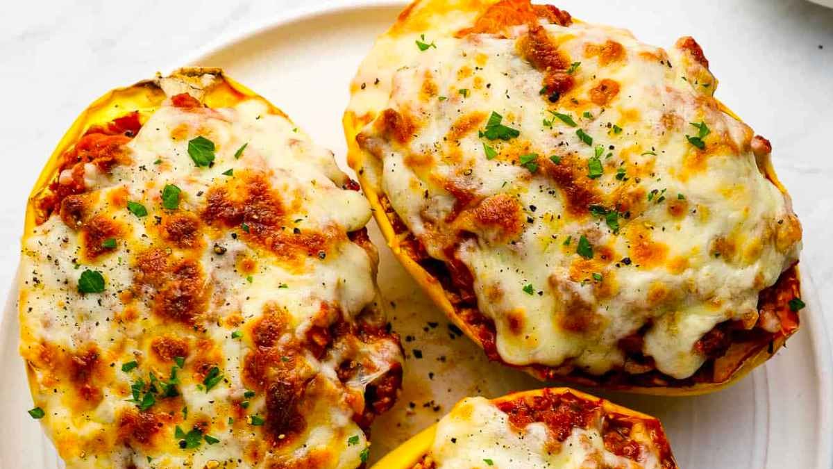 Squash Bolognese Casserole Cups