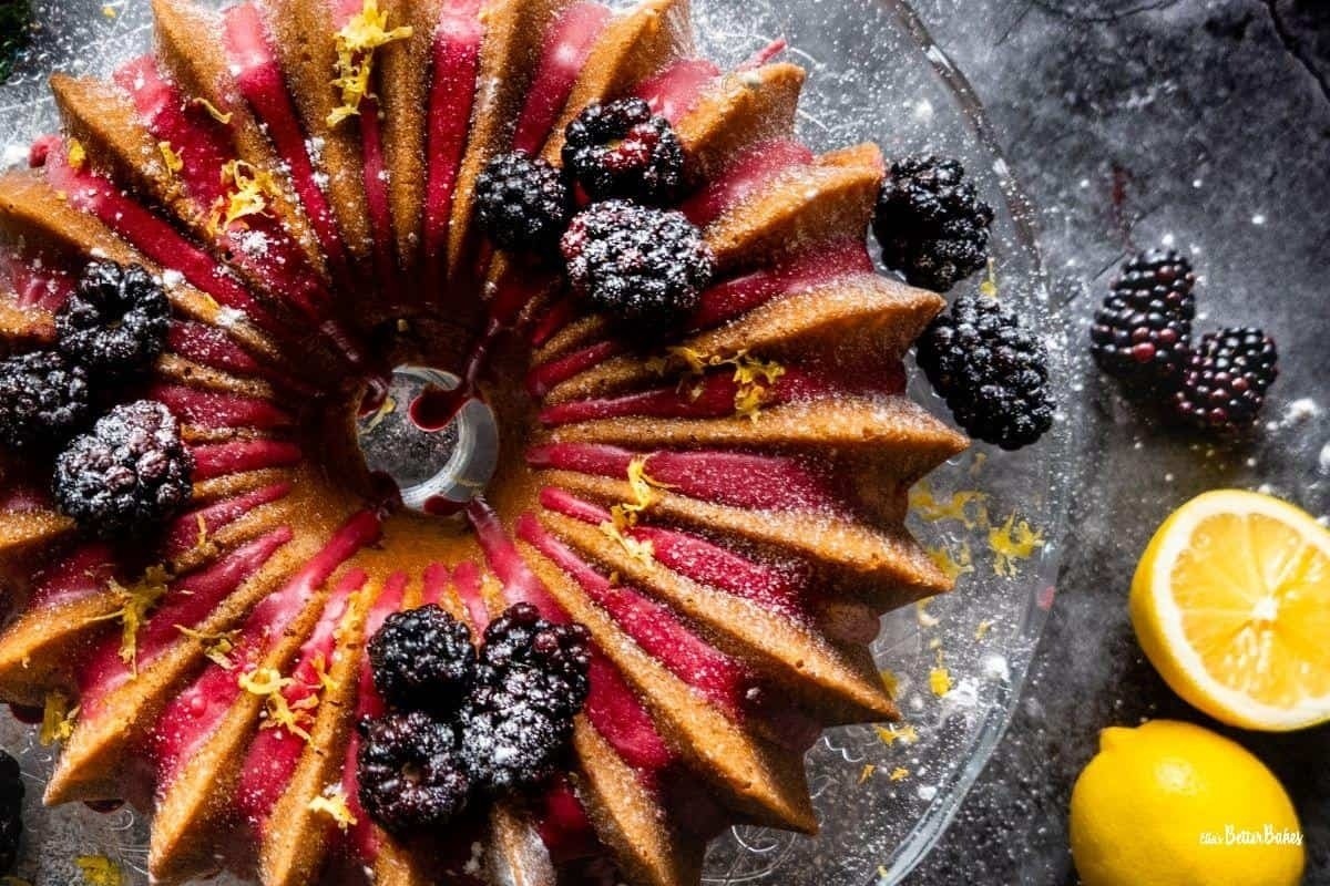 Lemon Blackberry Blissful Bundt