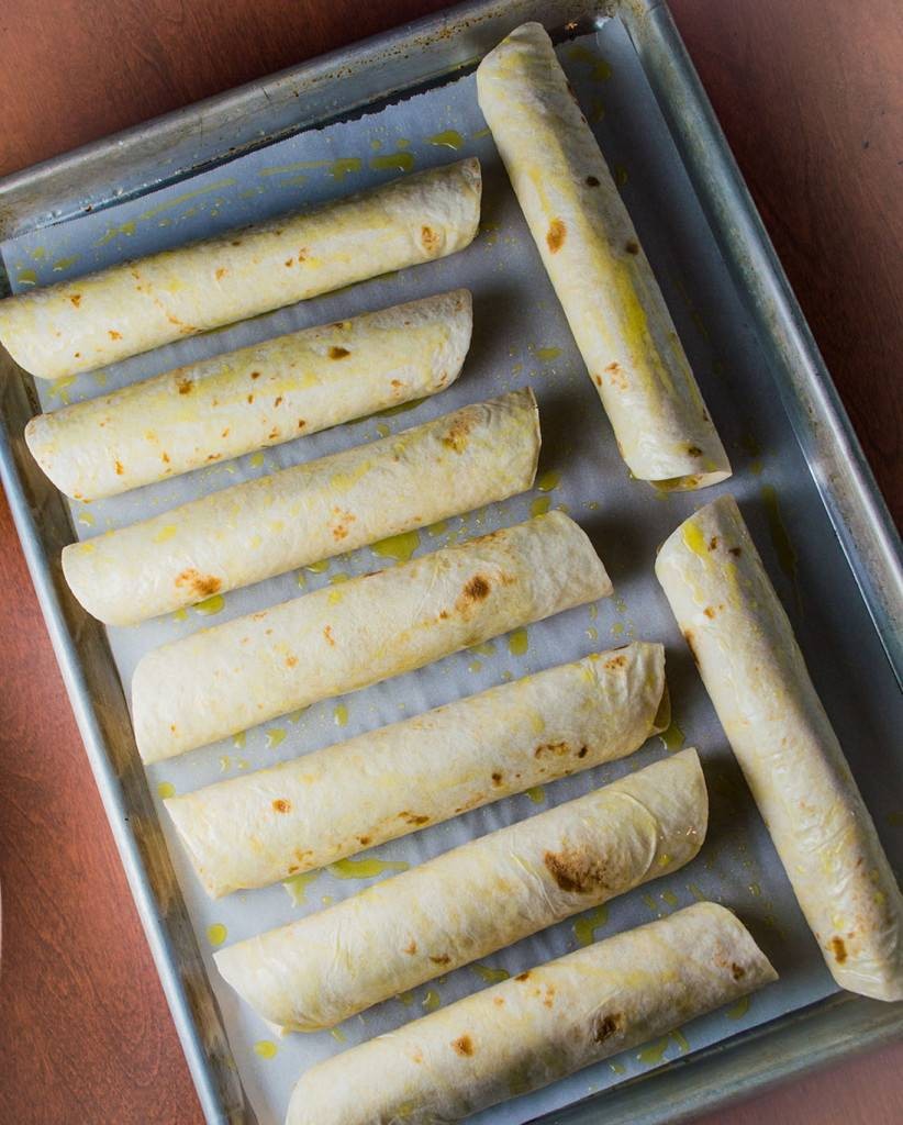 Green Chile Baked Chicken Taquito Recipe