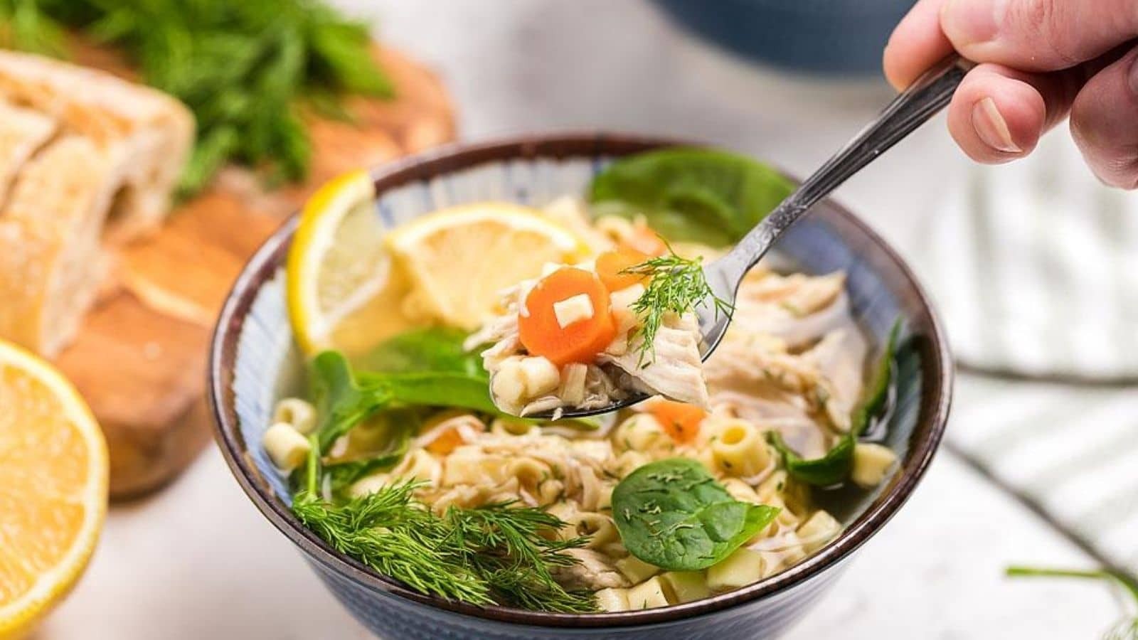 Greek-Style Lemon Chicken Slow Cooker Stew