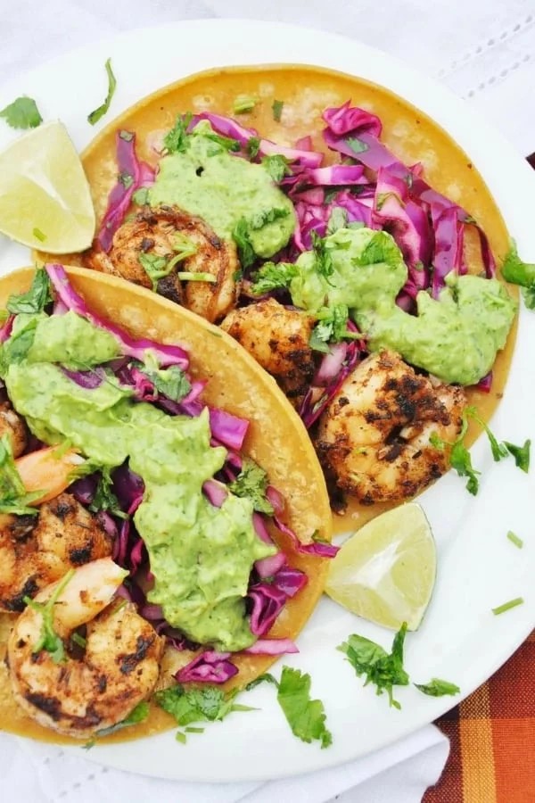 Crispy Cajun Shrimp Tacos with Avocado Twist