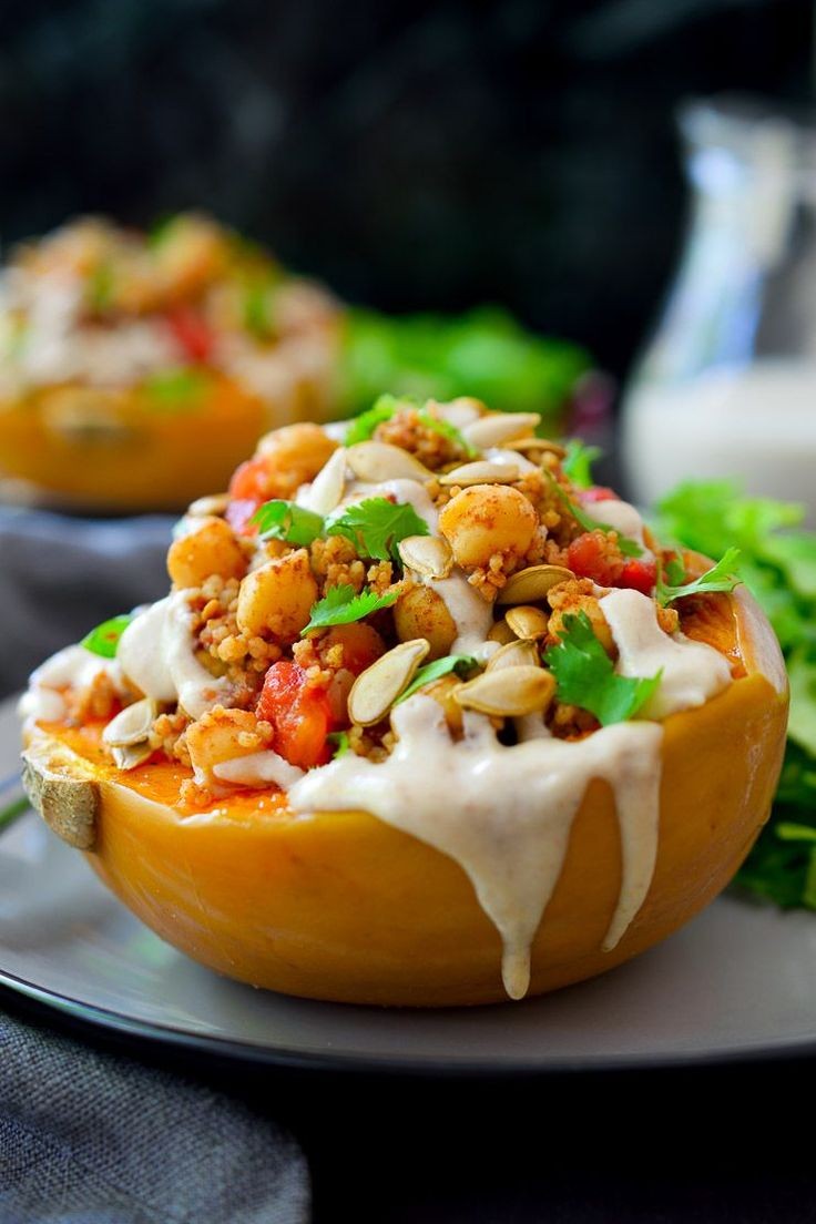 Autumn Squash Stuffed with Caramelized Flair