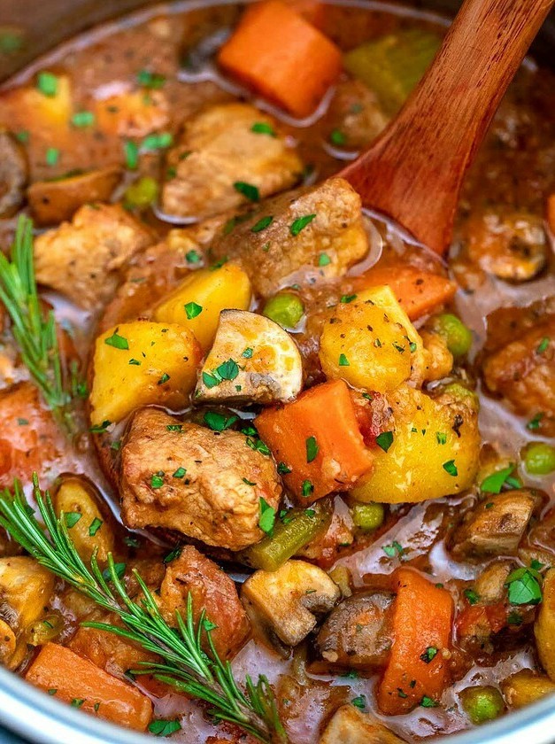 Quick Pressure Cooker Pork Stew