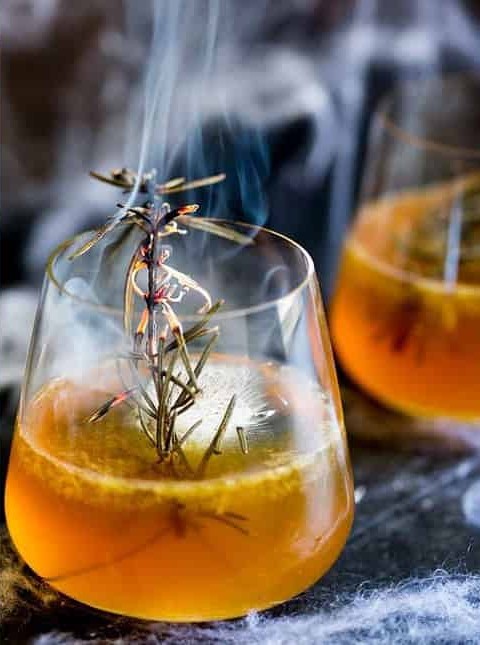 Spooky Bourbon Delight with Smoky Twist