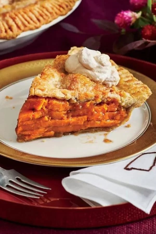 Sweet Potato Pie with Spiced Sweet Glaze