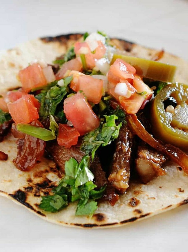 Juicy Steak Tacos with Argentine-Style Cilantro Sauce