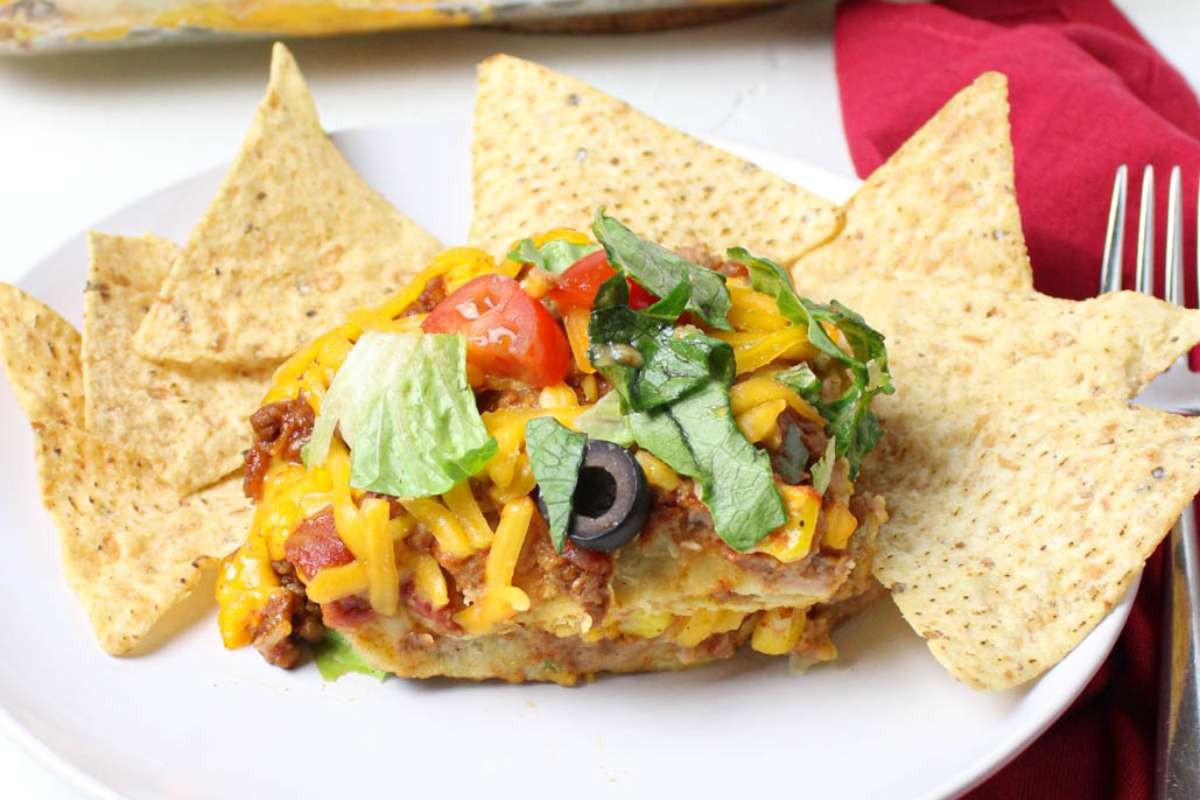 Mexican-Style Vegan Taco Layer Bake