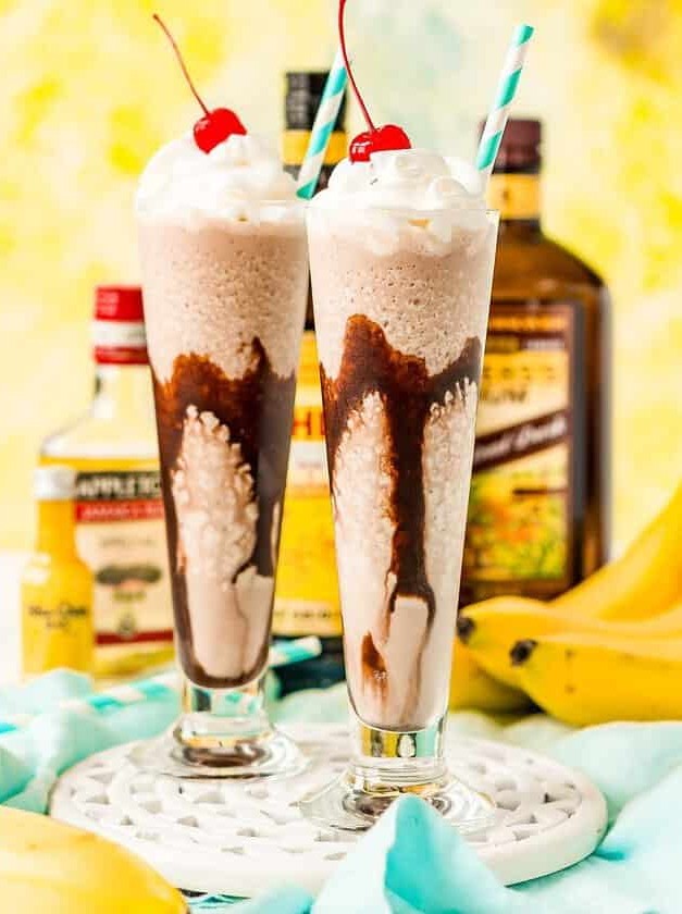 Banana Boozy Bliss in a Glass