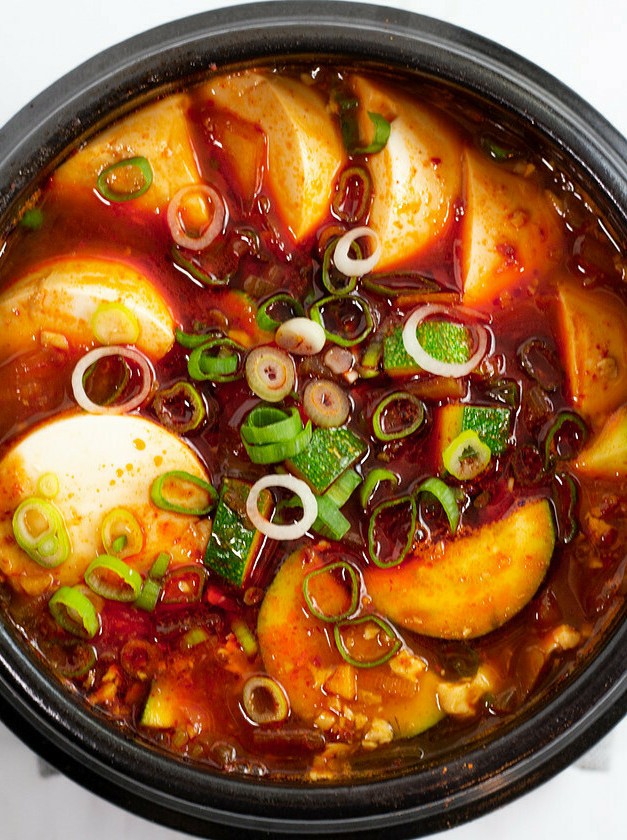 Spicy Soft Tofu Soup Without Kimchi