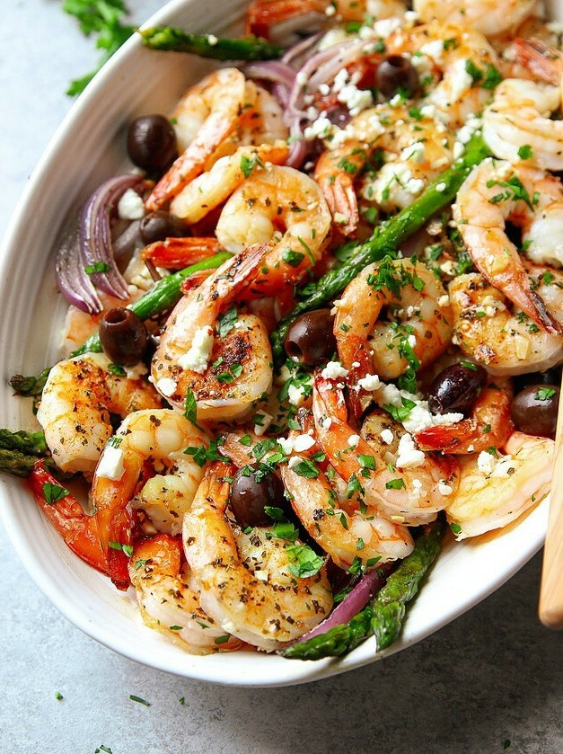 Pan-Seared Shrimp with Mediterranean Flair