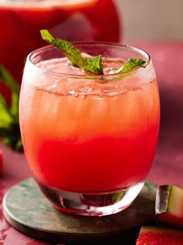 Summer Gin Punch with Fresh Watermelon