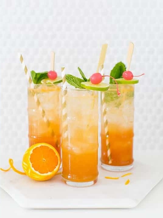 Minty Rum Sparkler Delight