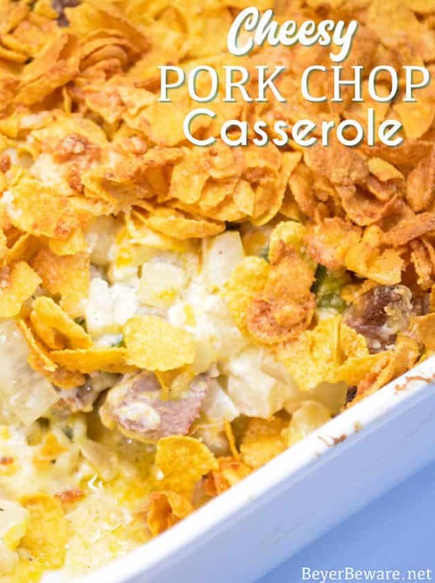 Pork Chop Casserole with Cheesy Crunch