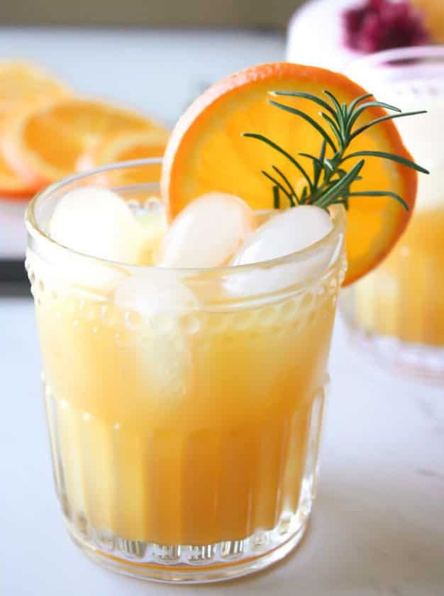 Orange Sparkler Holiday Cocktail