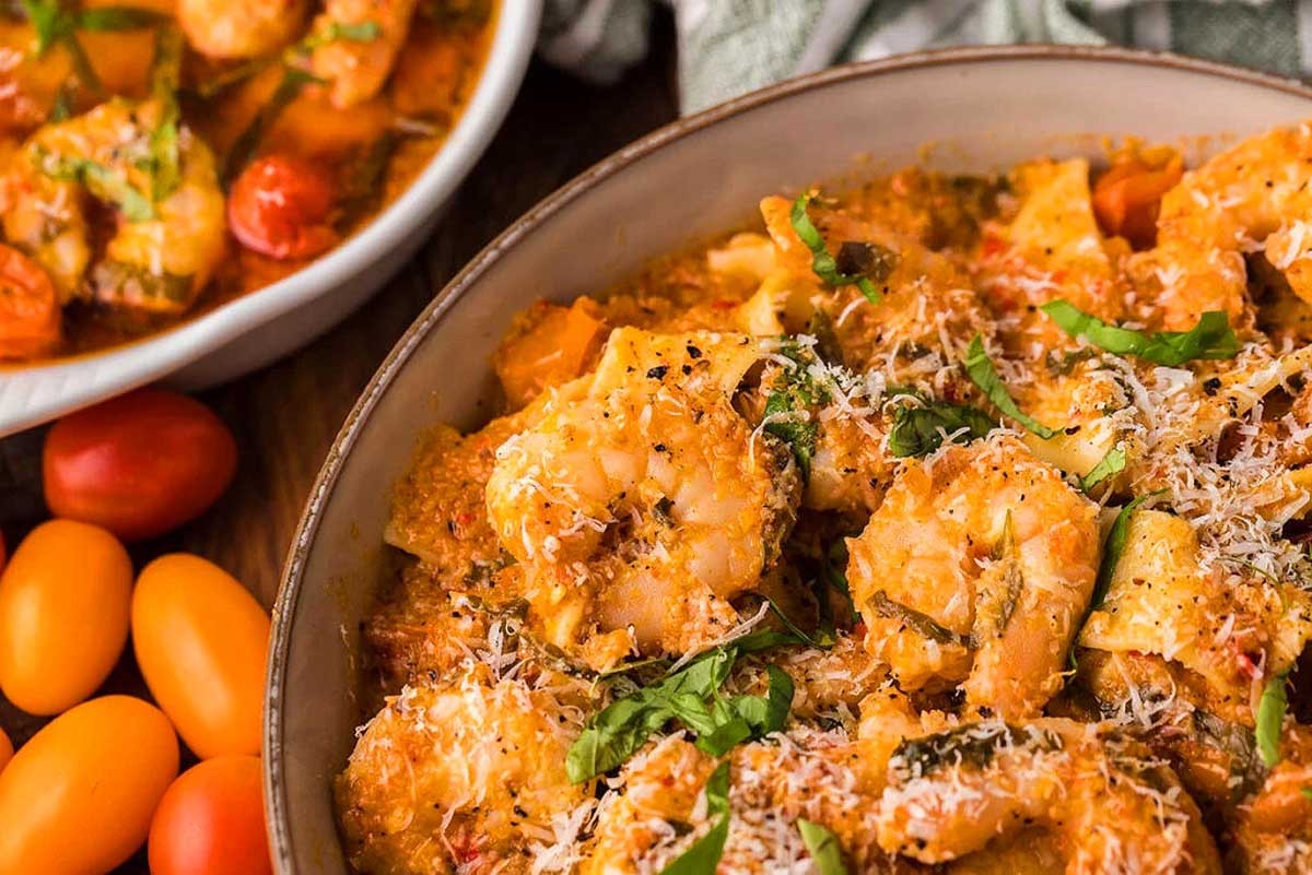 Wine-Free Garlic Shrimp Pasta Delight