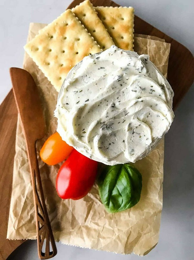 Herb-Infused Garlic Cream Cheese Delight